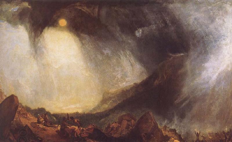 Joseph Mallord William Turner Snow Storm,Hannibal and his Amy Crossing the Alps China oil painting art